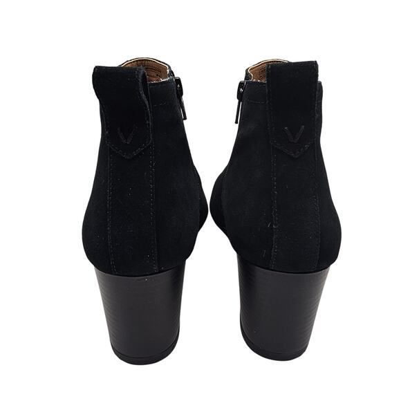 Vionic Black Suede Paloma Wedge Bootie Ankle Boots Women's Size 9 - Picture 5 of 10